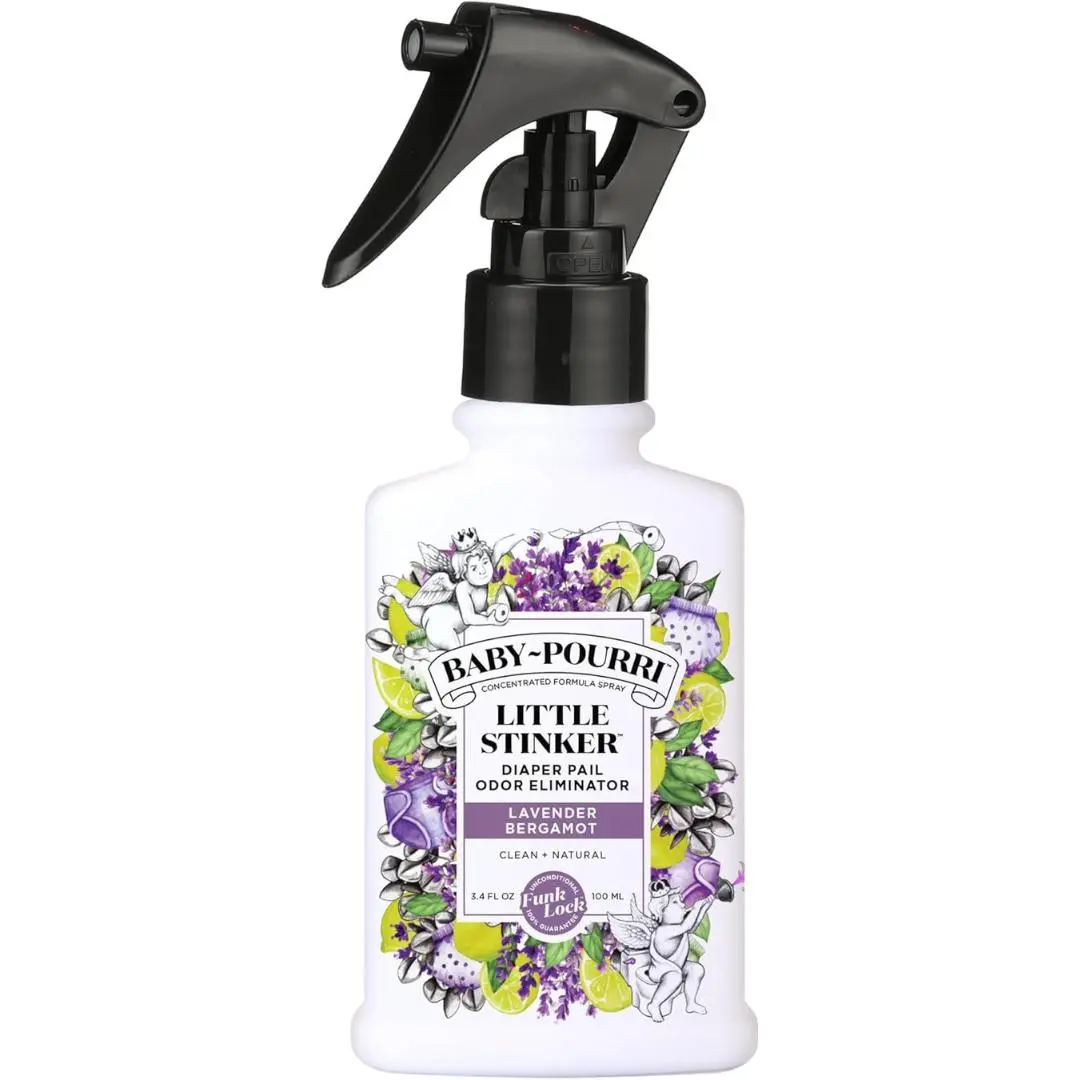 Little Stinker Diaper Pail Odor Freshener Spray, 3.4 Fl Oz - Lavender, Bergamot, Eucalyptus and Vanilla