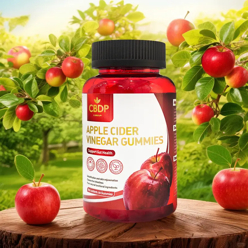 Cubidupi Apple Cider Vinegar Digestive Gummies (60 Count) – Apple Cider Vinegar with Beet & Pomegranate | Supports Digestion, Glowing Skin & Gut Health | 0 Sugar, Vegan, B9 B12 | No Guilt Wellness