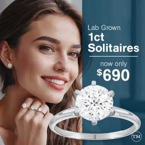 1ct Lab diamond  Solitaire