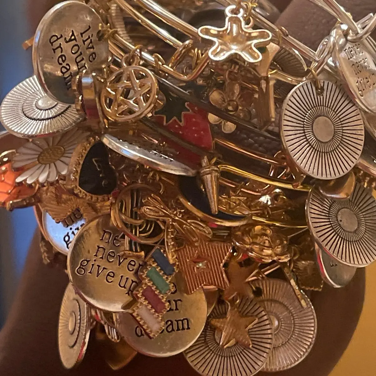 Bangle charm bracelets Bangle charm bracelets