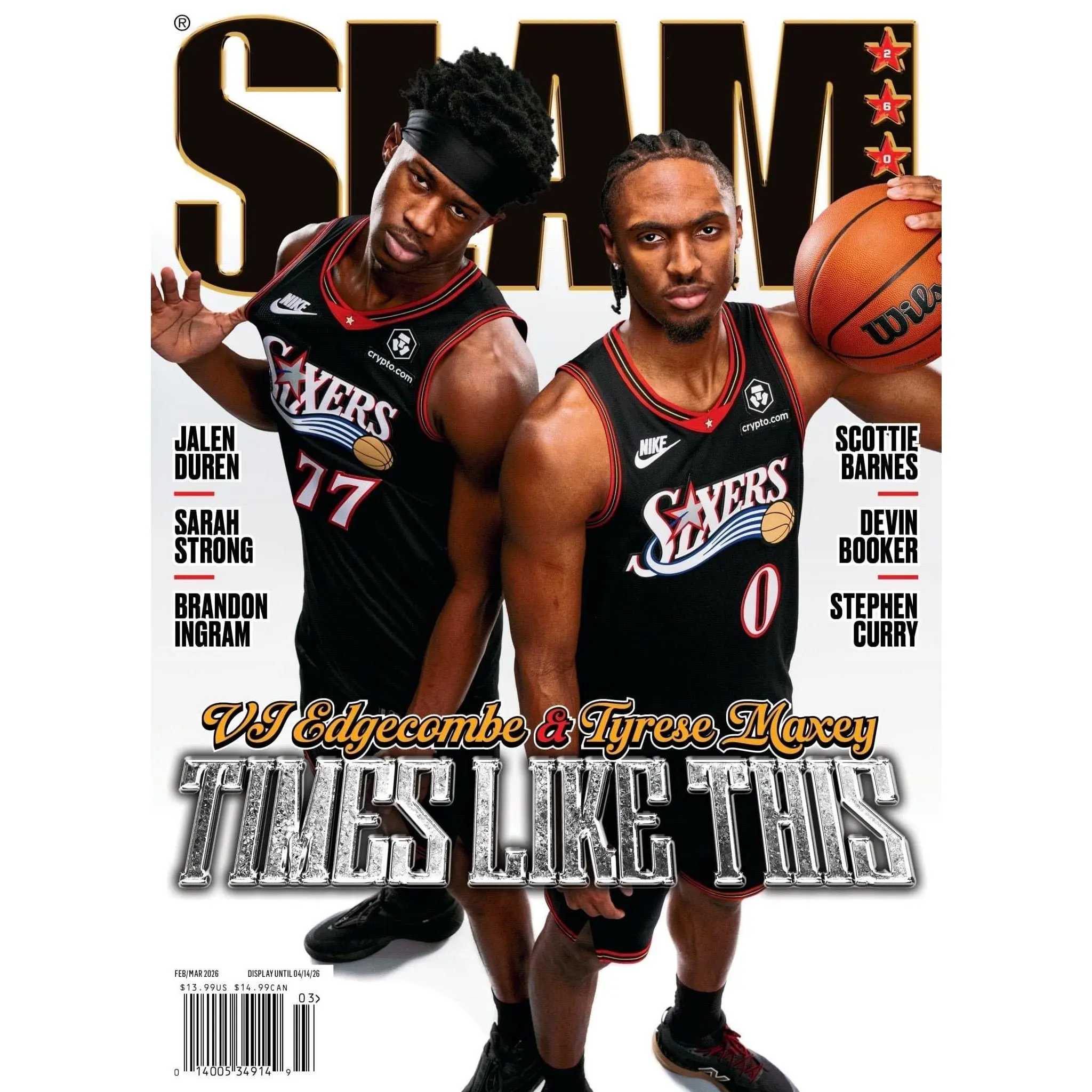 TYRESE MAXEY + VJ EDGECOMBE MAGAZINE COVER POSTER