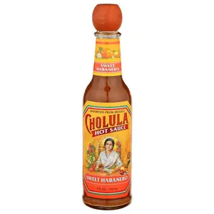 CHOLULA Sweet Habanero Hot Sauce 5oz Bold Heat & Tropical Sweet Flavor Authentic Mexican Recipe Gluten-Free Vegan