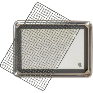 Naturals Half Sheet Pan, Deluxe  Liner and Cooling Rack, Cookie or Roasting Bakers Set