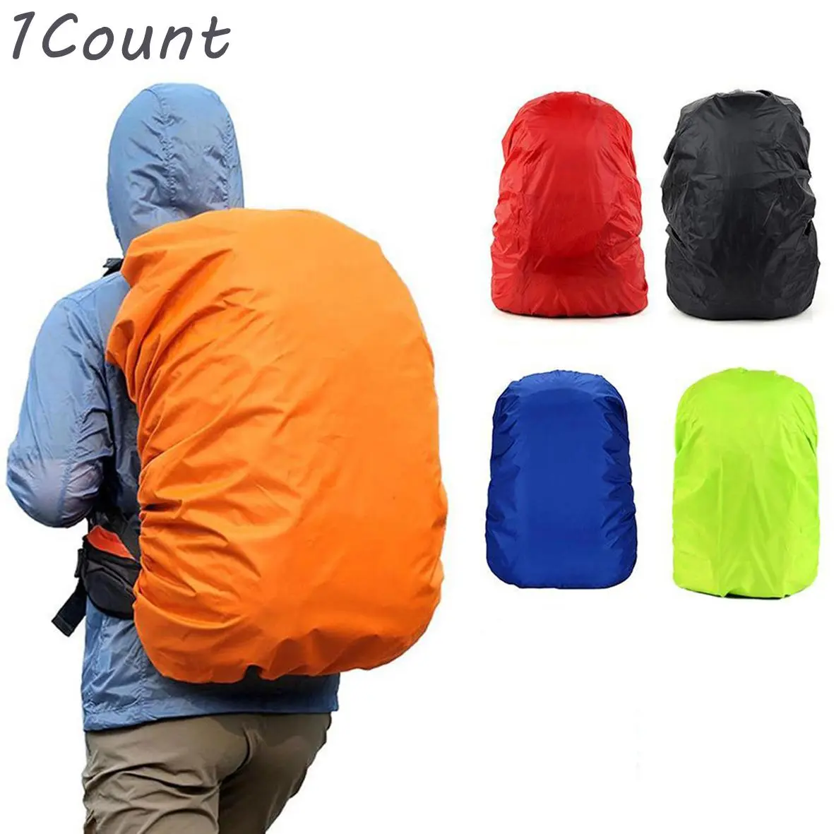 Random Color 35L Backpack Rain Cover, 1 Count Waterproof Protection Backpack Cover, Dustproof UV Proof Rain Cover for Outdoor Hiking Climbing, Waterproof Covers