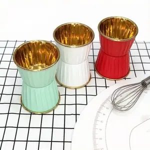 50 Heat-Resistant & Waterproof Paper Cupcake Liners (No Lid) -Round Baking Cups, Suitable for Christmas, Halloween, Easter, Thanksgiving and Valentine's Day- Durable Paper Muffin Molds for Parties & Holidays, Festive Cup Design, Easy-to-CleanMaterial