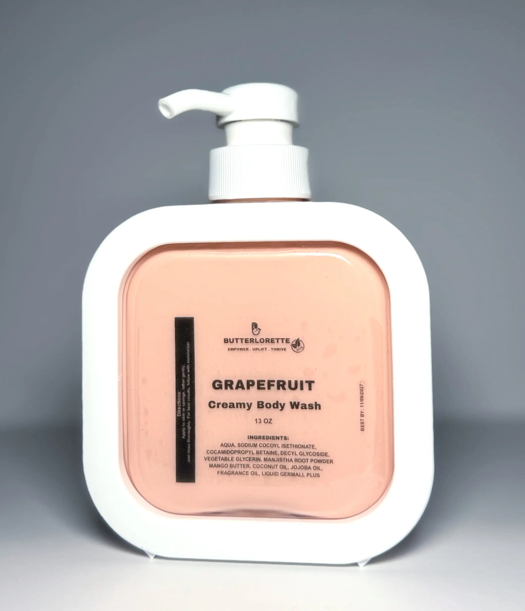 Creamy Bodywash with mango butter, sea moss and jojoba oil for soft & glowing skin