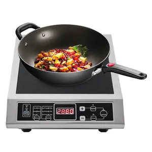 CNCEST 3500W Portable Kitchen Countertop Induction Cooktop Burner Electric Hot Stove with IGBT Technology & 8-Level Temperature Adjustment for Precise Cooking