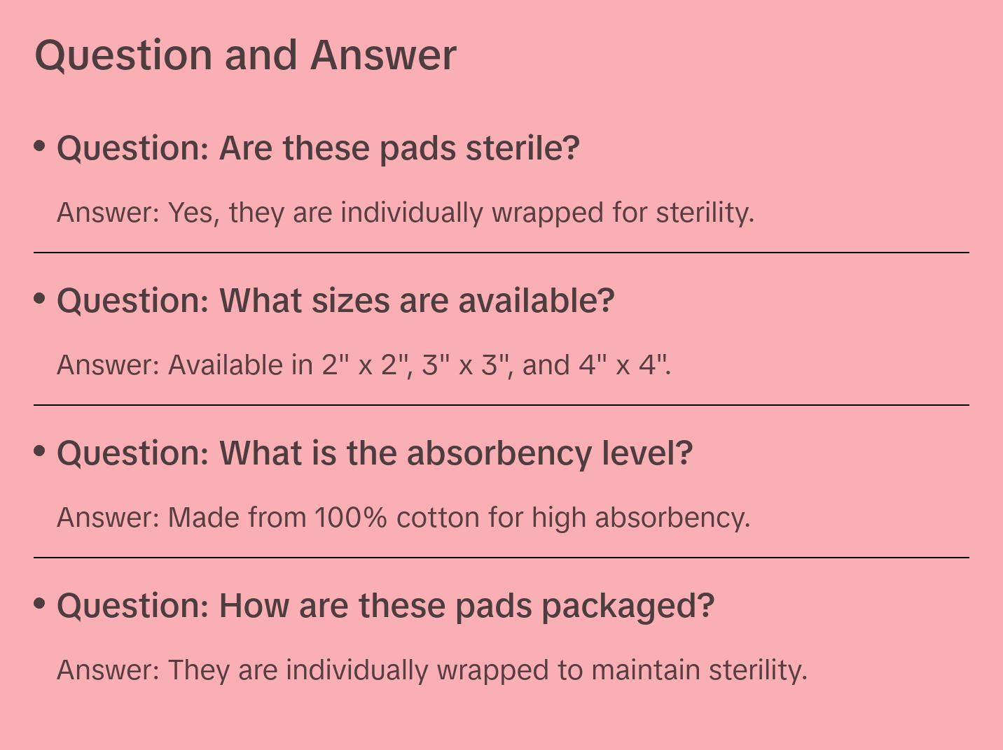Sterile 12-Ply Cotton Gauze Pads