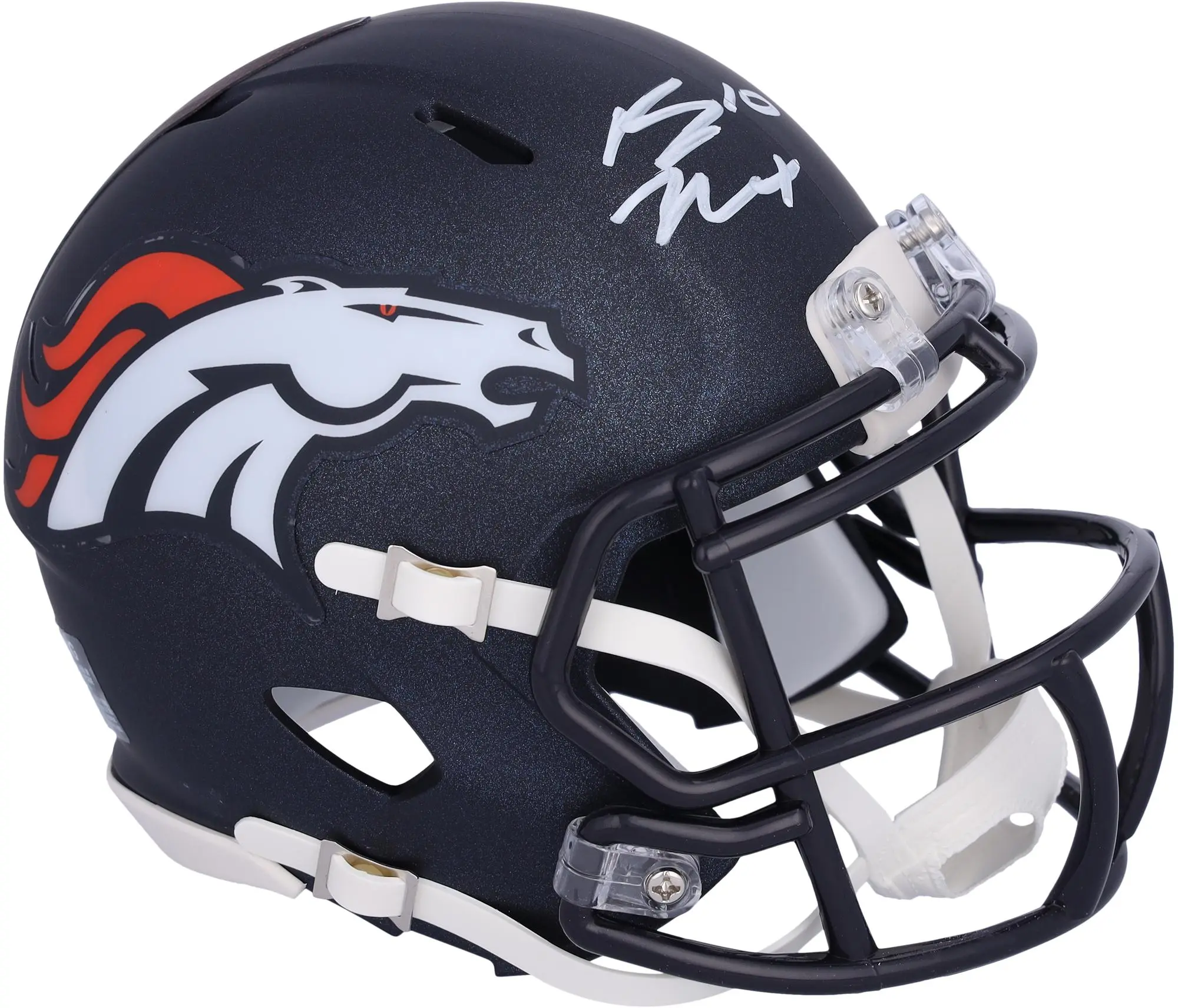 Bo Nix Denver Broncos Autographed Speed Mini Helmet - Fanatics Authentic Certified