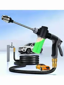 Heavy Duty Foam Cannon for Cars, Pressure Washer Foam Gun with Adjustable Nozzle, Long Handle for Car Cleaning