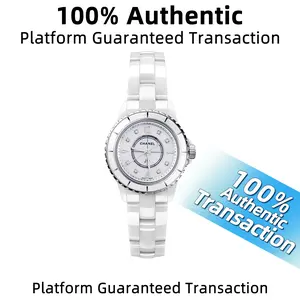Chanel J12 29mm Quartz White Ceramic White MOP Diamond Dial MWT000656