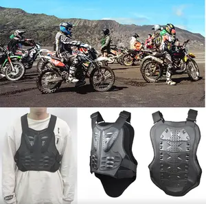 Adult Chest Back Protection Vest – Lightweight PE Shell & Shock-Absorbing Foam, Adjustable Straps, Reflective Tape for Night Safety, Breathable & Durable Body Armor for Motocross, Skiing, Skating, Motorcycle, Dirt Bike, Outdoor Sports, Unisex Safety Gear.