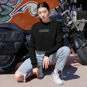 It's a beautiful day - Women's Cropped Sweatshirt
