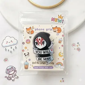 Sleep Token Chibi Cute MagSafe Phone Grip – Gothic Music Fan Accessory, Trendy Kawaii Phone Holder for Teens & Music Lovers