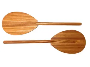 Pair of Blonde Koa Paddles Trophy 24 inch - Made In Hawaii | #koa888duo