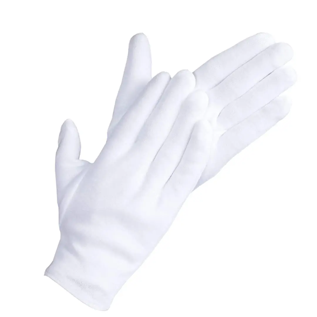 White 100% Cotton Gloves