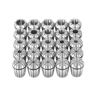 VEVOR 25 pcs ER32 Collet Set, Summervibes,Summervibes, 1/16''-13/16'', 0.0006"/15 μm TIR Lathe Chuck Tool with 25 Labeled Storage Boxes