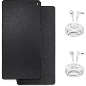 Grounding Mats for Health Grounding Pad for Improving Sleep 2 Grounding Mats with 2 Grounding for Working and Sleep 2 Pieces 13IN * 23.6IN