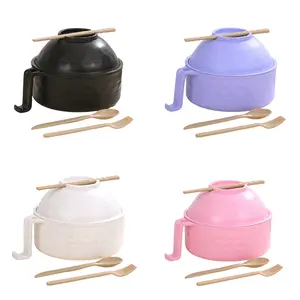 Ramen Bowl Set, Microwave Ramen Cooker Instant Noodles Bowl With Chopsticks, Rapid Ramen Noodles for College Dorm Room Essentials Dishwasher Christmas Tableware Sets Cookware Sets Gift