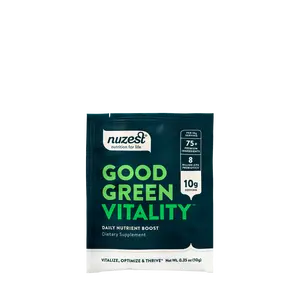 Nuzest Good Green Vitality Travel Sachets - Greens Powder  – Vitamins, Minerals & Superfoods – Vegan Multivitamin Supplement