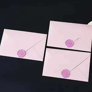 Romantic Envelope Set, 32 Pieces Including 6 Letters, 20 Envelopes, 6 Wax Seals, Perfect for Business Mailing and Party Invitations