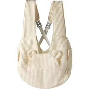 Adjustable Teddy Dog Bag for Small Dogs Cat Chest Bag Backpack Portable Dogs Carrier Cat Bag Puppy Backpack Chihuahua Plaid Design