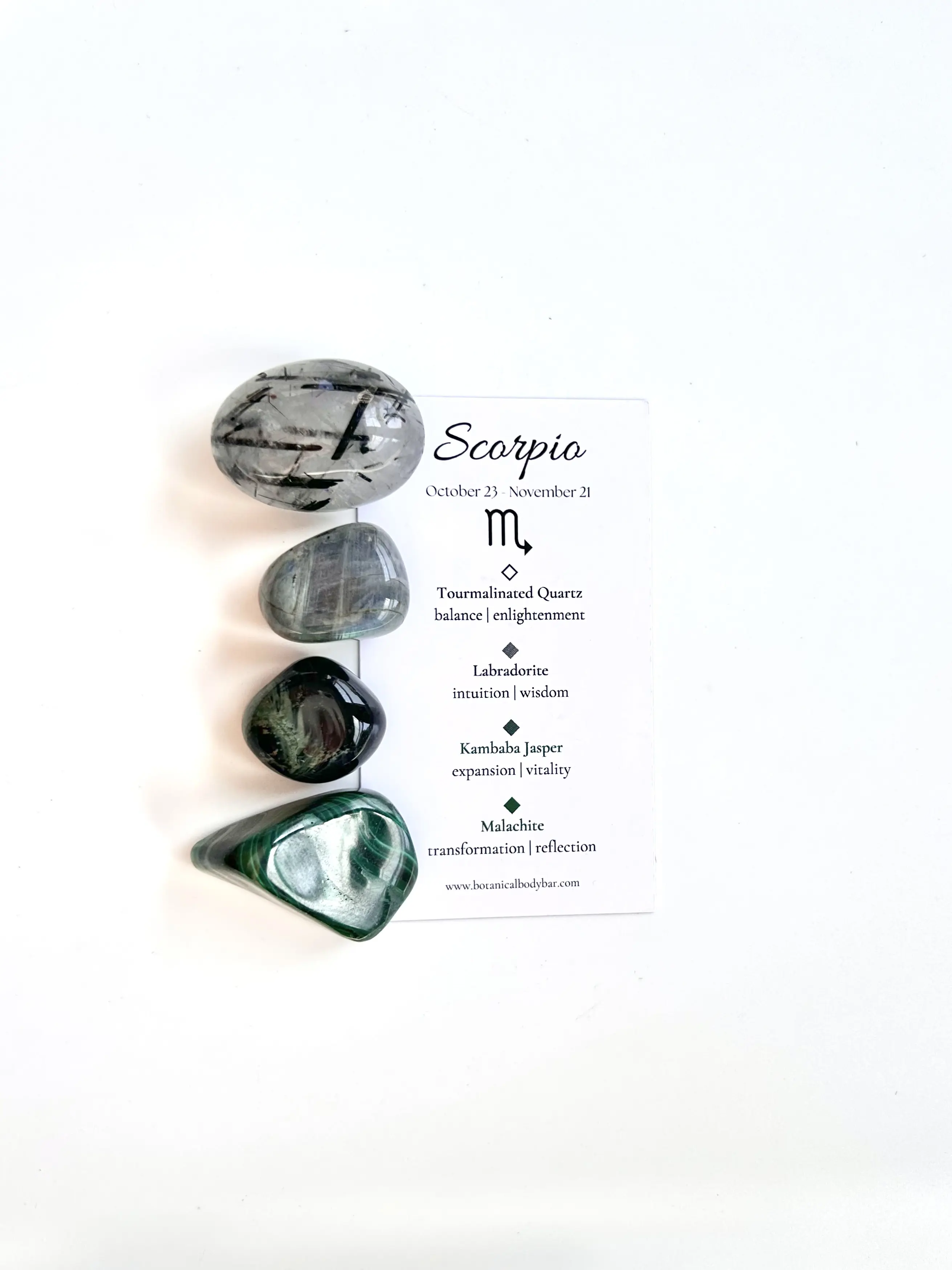 Scorpio Crystal Tumble Set - Zodiac Crystal Set