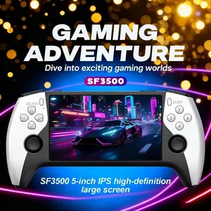 SF3500 Retro Handheld Game Console-Handheld Game Console with HD 5.5-inch IPS Screen Classic Video Games Supports TV Connection,14+ Emulators & 5-Hour Battery Life