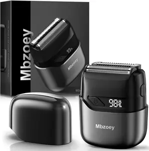 [TikTokShopJumpstartSale]Travel mini shaver Mbzoey Foil Shavers for Men, Mini Razor, Compact Face Shaver, IPX7 Waterproof Wet Dry Multifunctional Shaving Head Smoothshave Blade