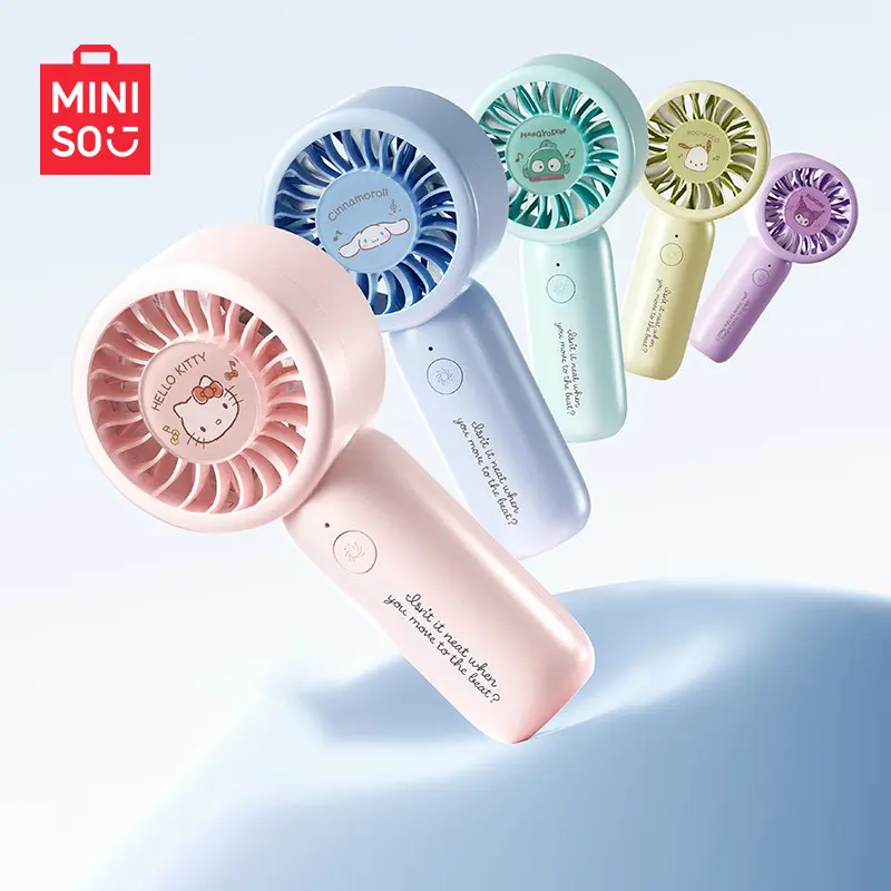 MINISO SR Handheld Mini Fan, Powerful Portable USB Fan, Ultra-Quiet for Office & Desk, Lightweight On-the-Go Fan with Long Battery Life for Student Dormitory,Perfect Gift for Mom,#Summervibes[back to school]