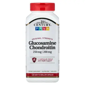 21st Century Glucosamine Chondroitin, 250 mg/200 mg, 120 Easy To Swallow Capsules