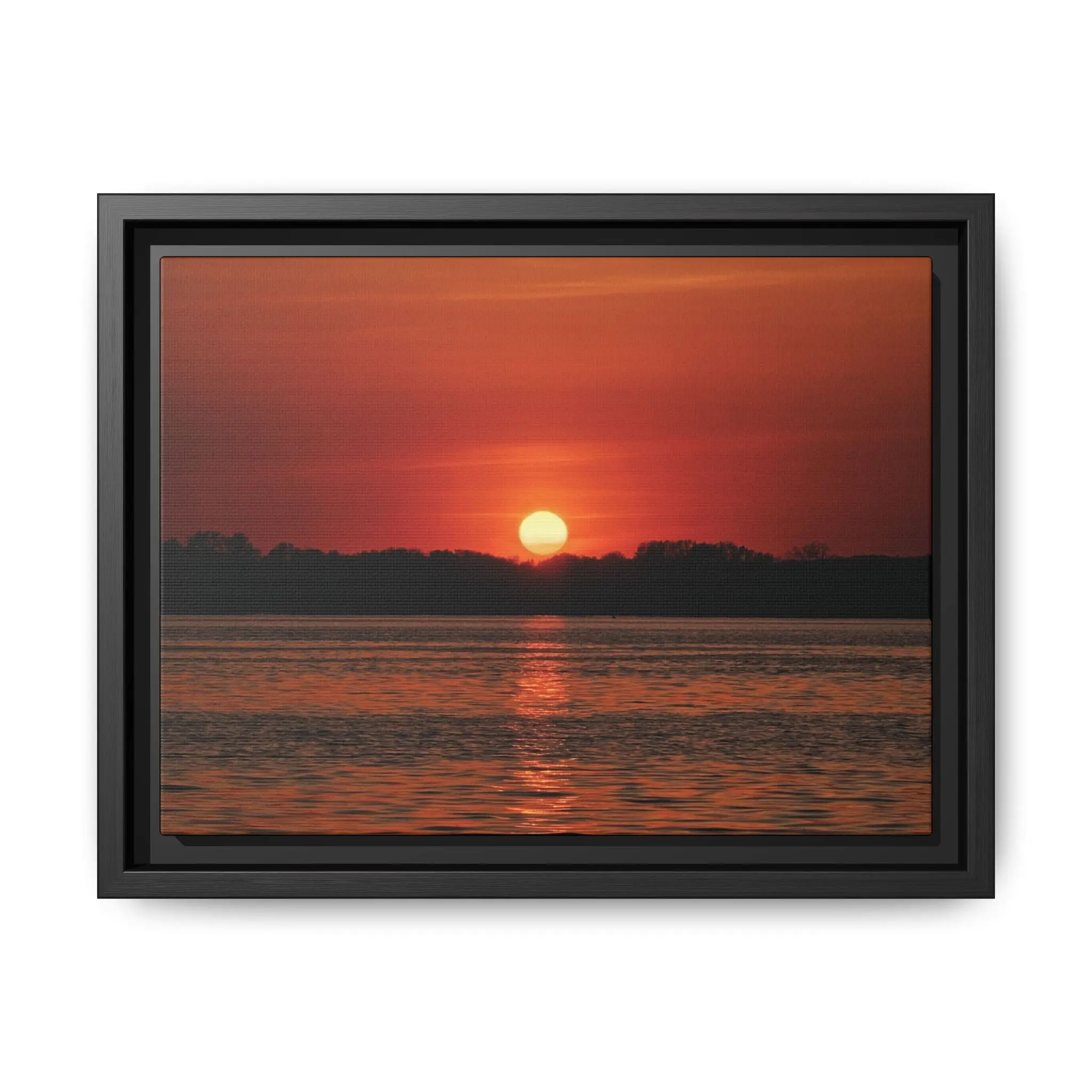 Framed Sunset Canvas Art