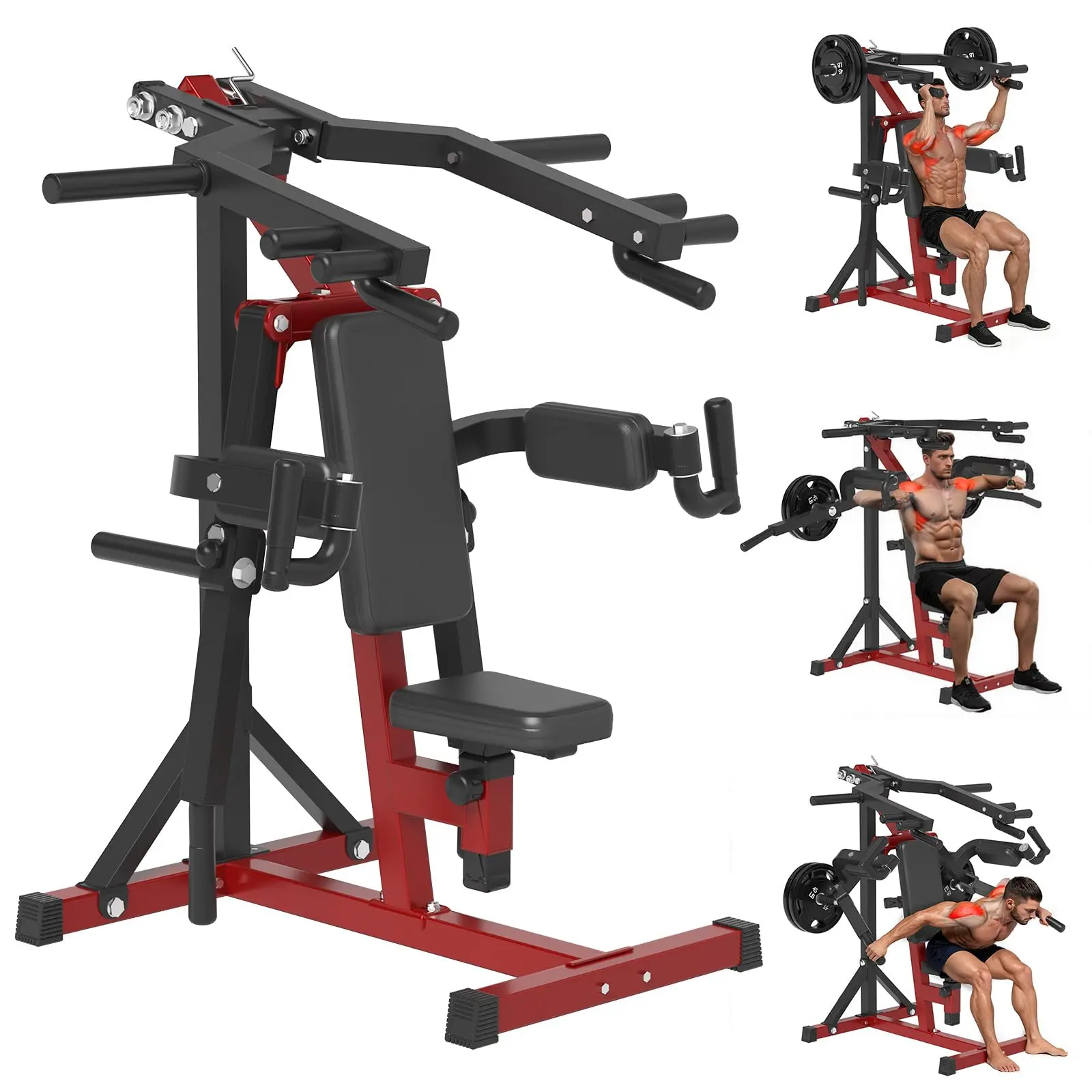 AECOJOY Deltoid and Shoulder Press Machine 3-in-1 with Adjustable Seat & Backrest for Upper Body Home Gym Training maquina de ejercicio Arm Trainer