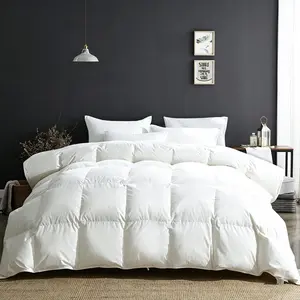 All-Season Down Alternative Comforter - Fluffy Cloud Duvet Insert with Corner Tabs, Premium Quilted Box Stitch Hotel Luxury Indoor Recreation Bedding