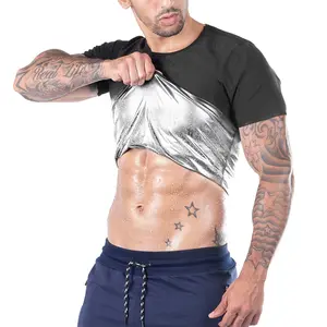 1/2 Pack Menswear Sauna Fitness Vest Shirt Sweat Compression Body Shaper Shapewear Workout Tank Tops Sportswear Elastic Stylish Gym Outfits Active Top