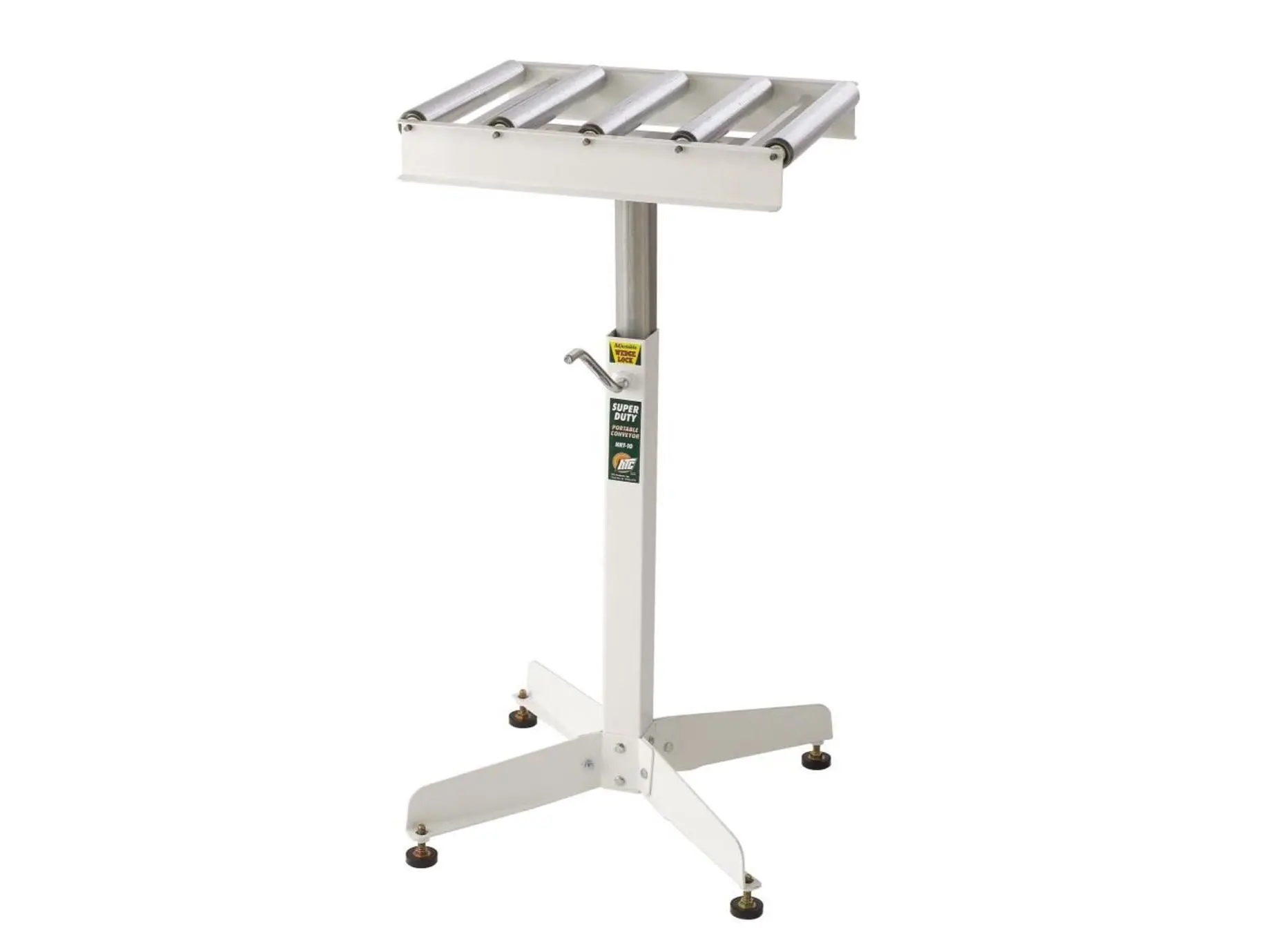 Bora HRT-10 Height Adjustable Roller Table Stand, 26-1/2 in. to 43-1/2 in. Range, Steel Rollers, Supports Loads Up to 500 lbs