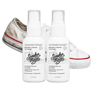 Sneaker Magic 2-Pack – Plant-Based Shoe Cleaner with Nano-Cleanse Technology Deep Clean, Deodorize & Protect Sneakers Eco-Friendly Formula Safe for All Materials