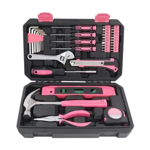 Apollo 39 Piece Household Tool Kit Pink