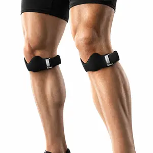 Knee Pain Relief Adjustable Silicone Patella Strap by FallFreshness – Support for Women & Men, Perfect for Running, Basketball, Volleyball, Squats, Tendonitis & Jumper’s Knee