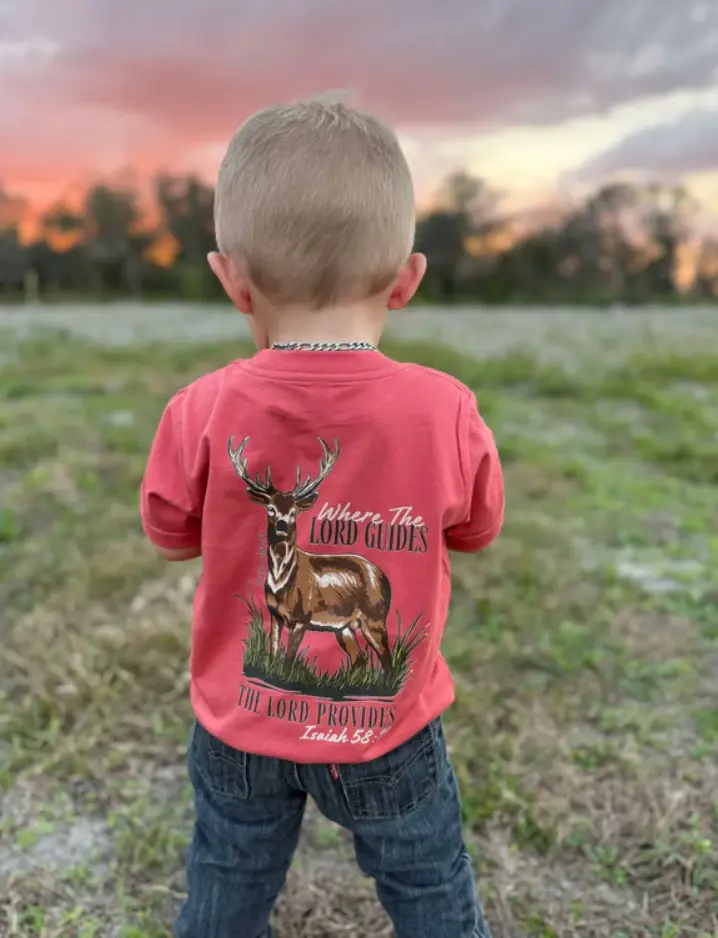 Where The Lord Guides youth and adult shirt, country boy clothes, toddler boy clothing, toddler items, boys clothing