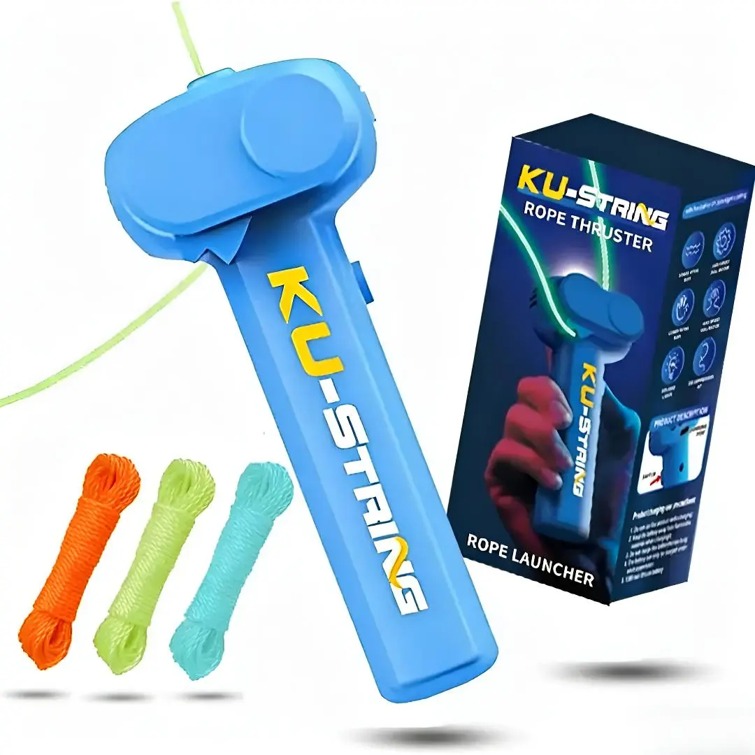 Rope Launcher – Glow-in-the-Dark String Shooter, USB-C Rechargeable Trick Toy, Interactive Skill Game for Endless Tricks & Shapes