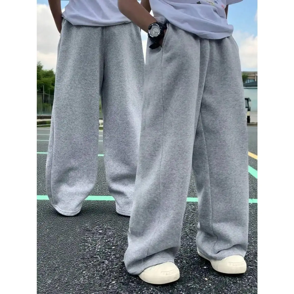 2PCS Teens/Boys Jogger Pants Sweatpants Fleece Athletic Comfortable for Spring/summer Ages 8-16Y
