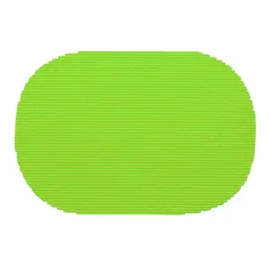 Kraftware 37636 Fishnet Oval Placemat Dz. Lime Green