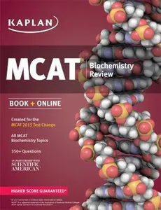 USED-Kaplan MCAT Biochemistry Review: Created for MCAT 2015 (Kaplan Test Prep) by Kaplan (Paperback)