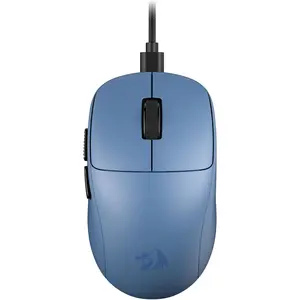 Redragon M817 Wired Gaming Mouse, 24000 DPI Optical Mice with 5 Programmable Buttons & Ergonomic Design, 37G Ultra Lightweight, Software Supports DIY Keybinds, Blue Backlit High Precision