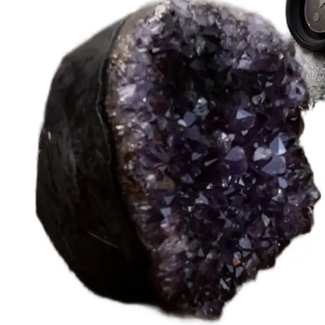 Purple Crystal clusters bundle gem stone decoration