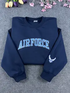 Embroidered Air Force Sweatshirt, Graduation Gift