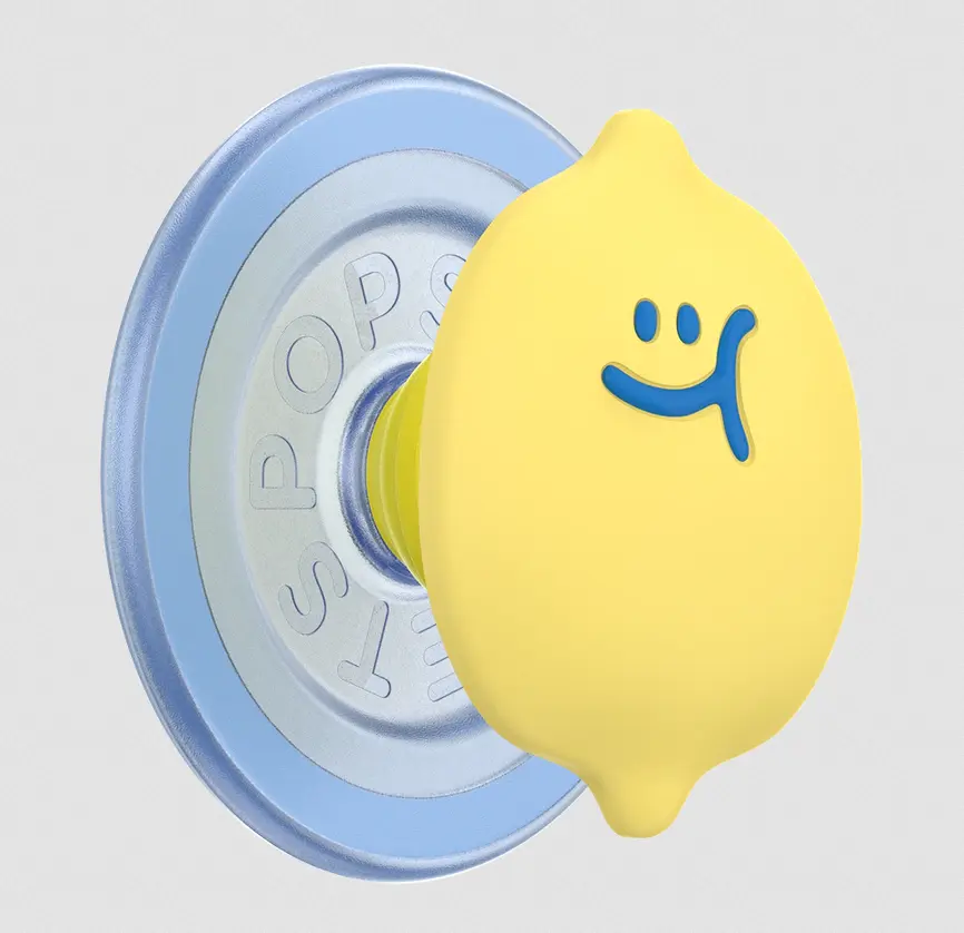 PopSockets Lemony MagSafe PopGrip, Magnetic Phone Holder for MagSafe Phones