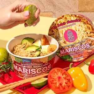 7 mares 1 Cielo Instant Ramen Noodle Soup Seafood Flavor Authentic Flavor Natural & Artificial Seafood Mariscos