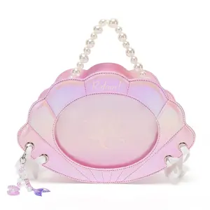 Kabaqoo Original Love and Deep Space Ita Bag Shell Leather Y2K Cute 3-Way Carry Crossbody Shoulder Handheld BFCM Cyber Monday with Pearl Handle